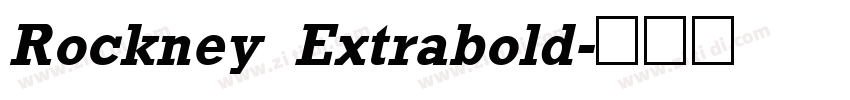 Rockney Extrabold字体转换